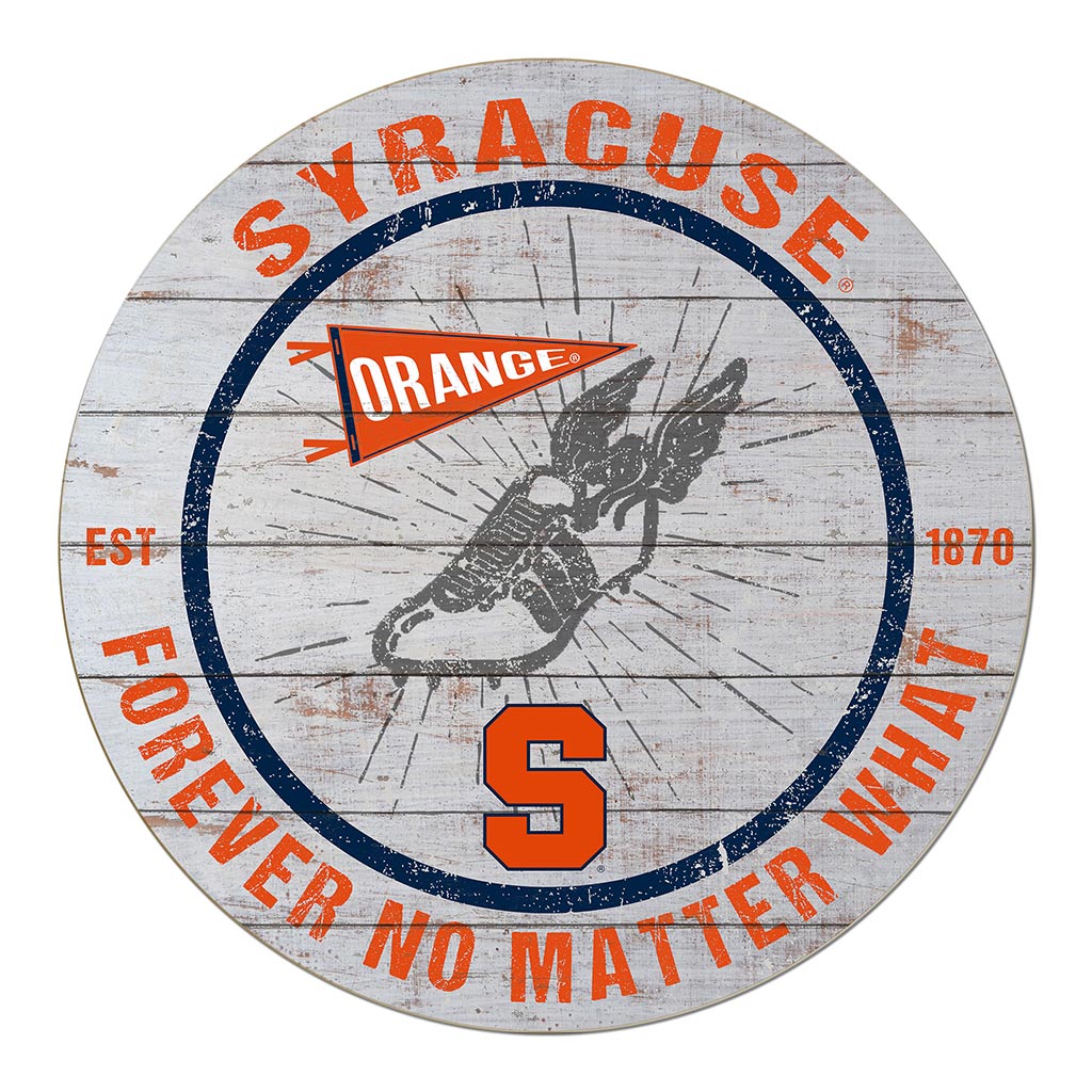 20x20 Throwback Weathered Circle Syracuse Orange Track
