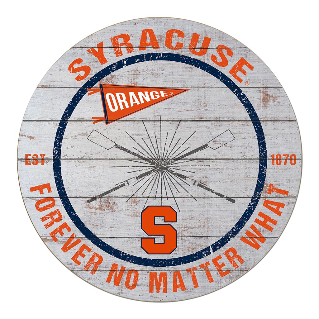 20x20 Throwback Weathered Circle Syracuse Orange Rowing