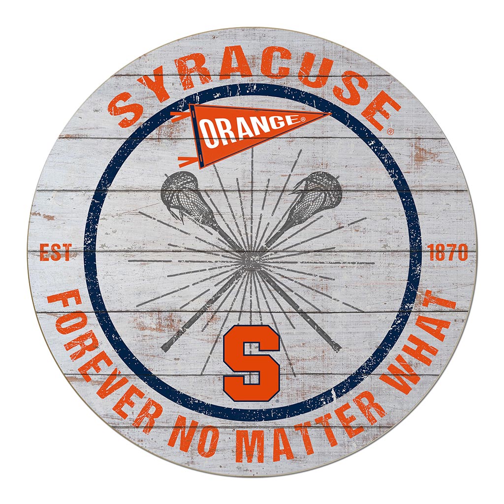 20x20 Throwback Weathered Circle Syracuse Orange Lacrosse