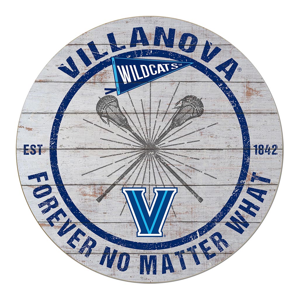 20x20 Throwback Weathered Circle Villanova Wildcats Lacrosse