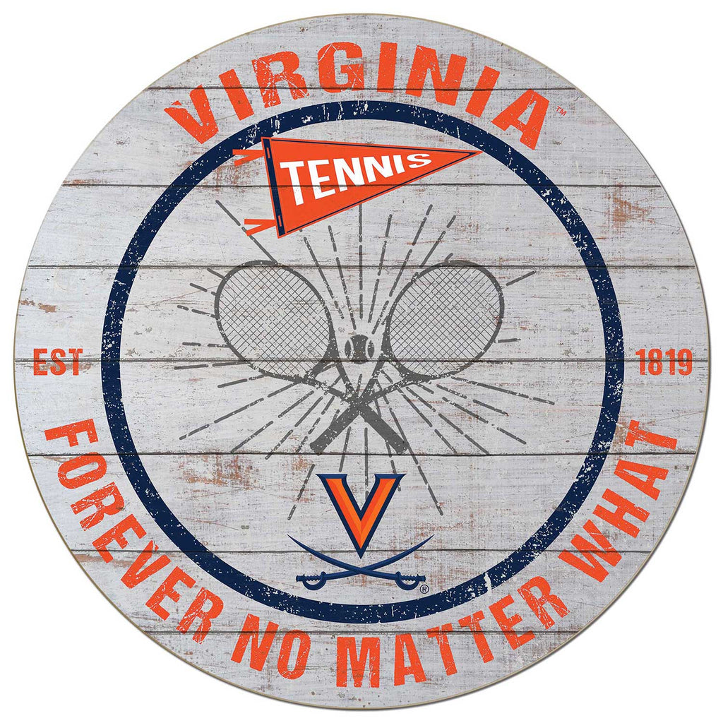 20x20 Throwback Weathered Circle Virginia Cavaliers Tennis