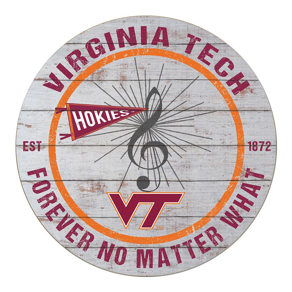 20x20 Throwback Weathered Circle Virginia Tech Hokies Band