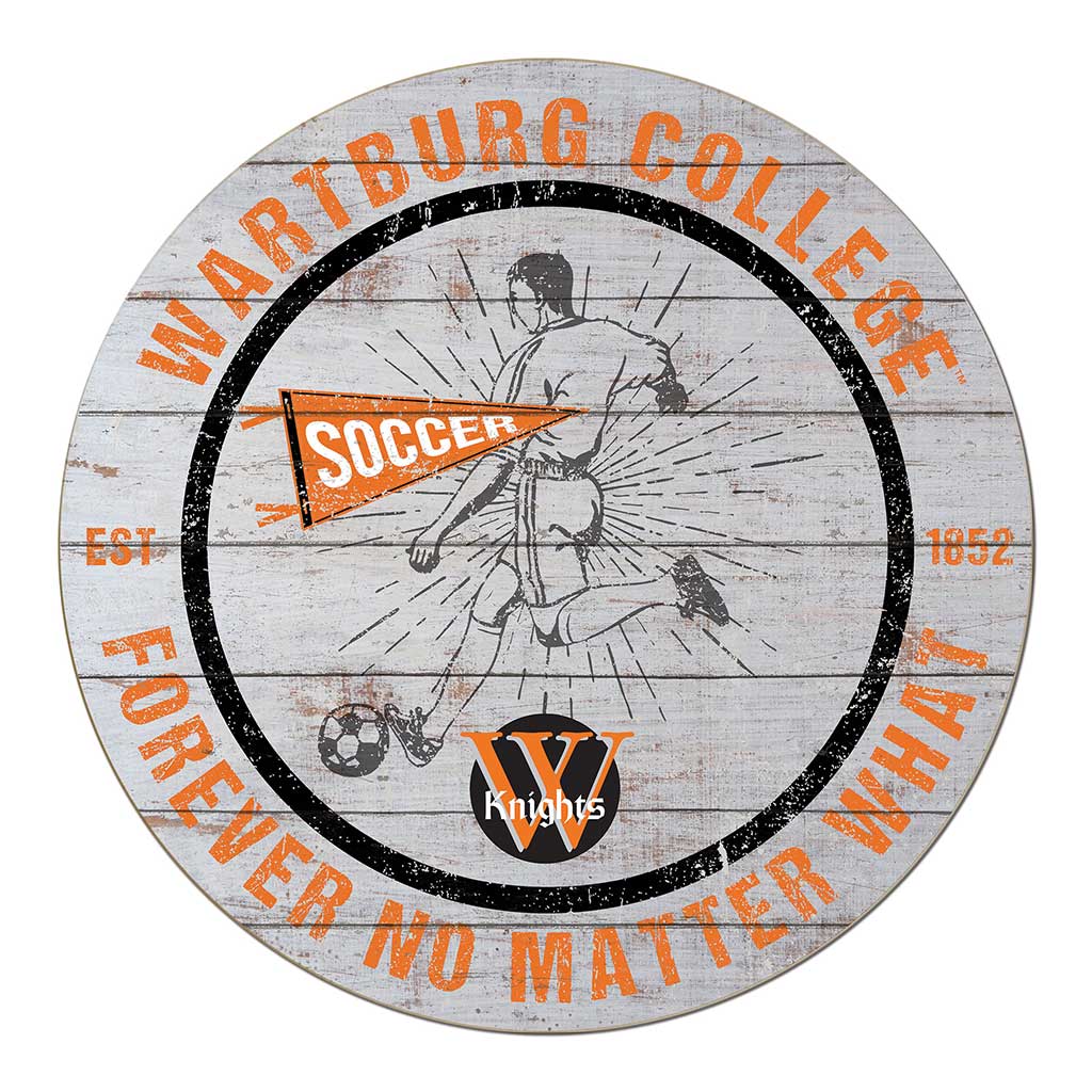 20x20 Throwback Weathered Circle Wartburg College Knights Soccer