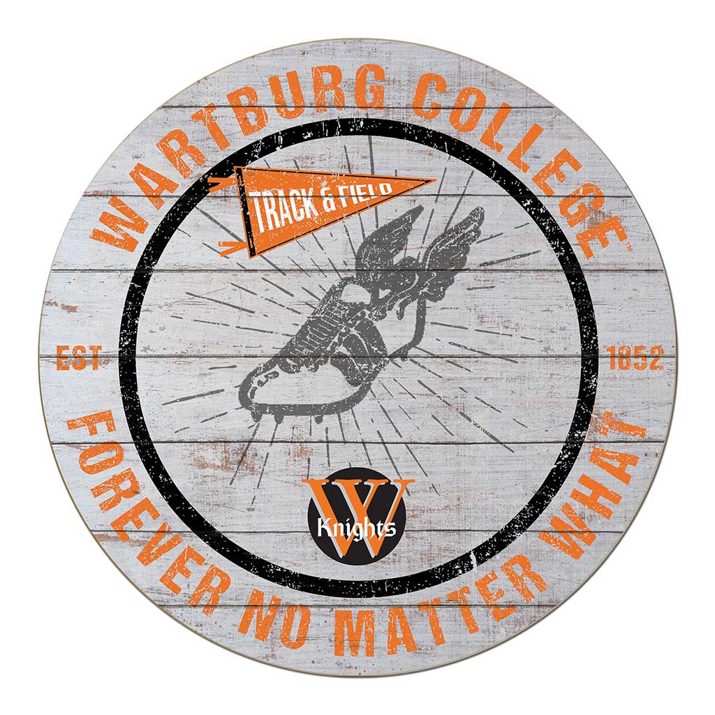 20x20 Throwback Weathered Circle Wartburg College Knights Track