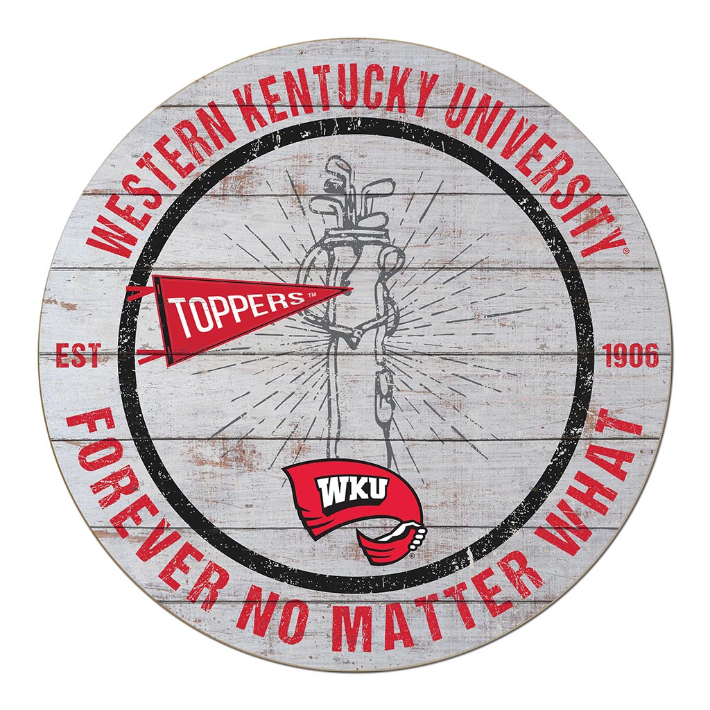 20x20 Throwback Weathered Circle Western Kentucky Hilltoppers Golf