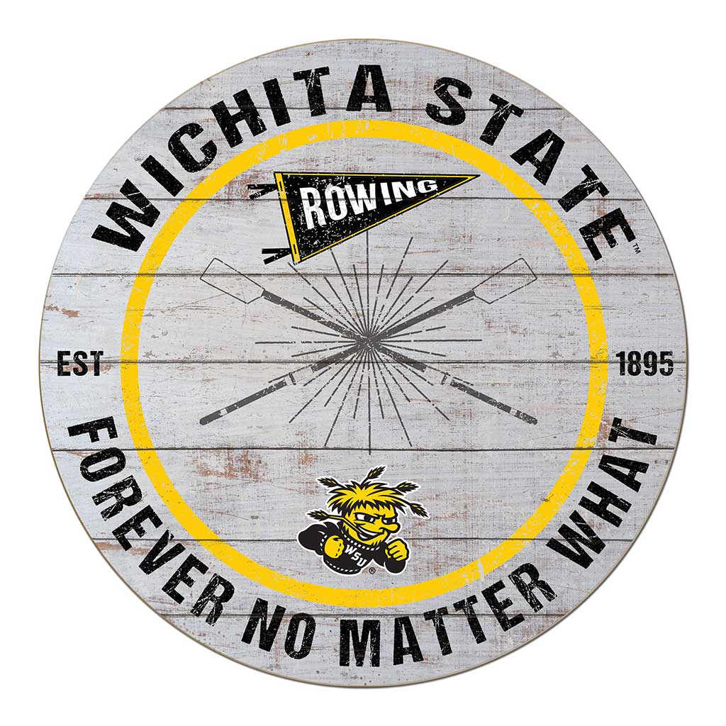 20x20 Throwback Weathered Circle Wichita State Shockers Rowing