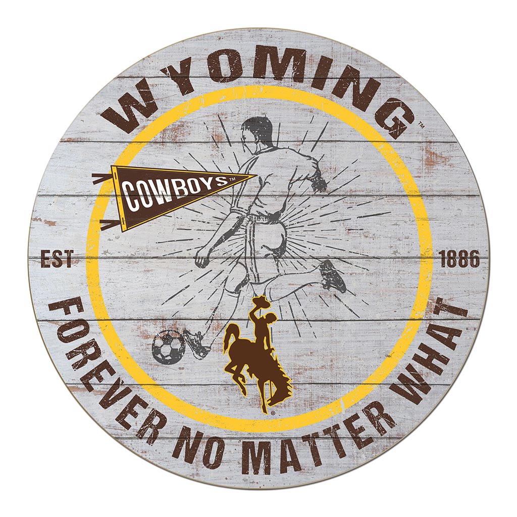 20x20 Throwback Weathered Circle Wyoming Cowboys Soccer