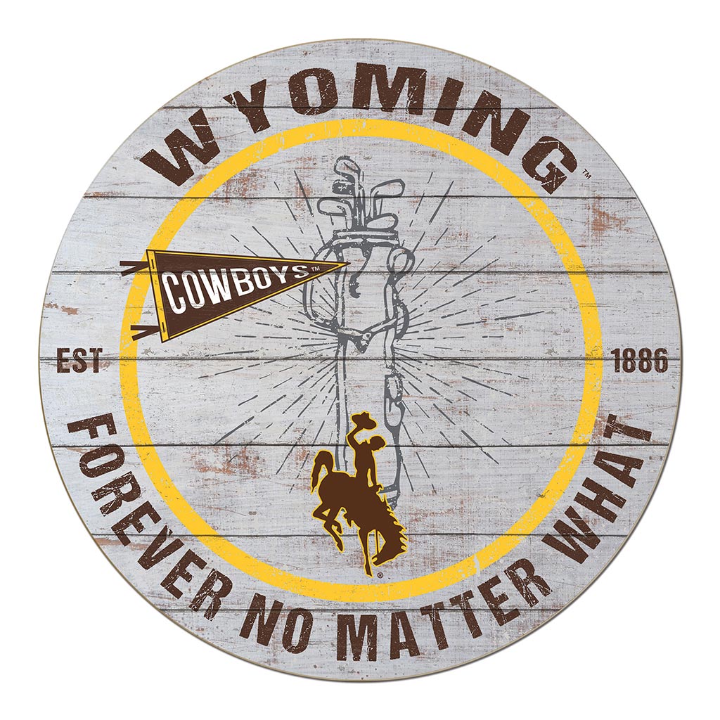 20x20 Throwback Weathered Circle Wyoming Cowboys Golf