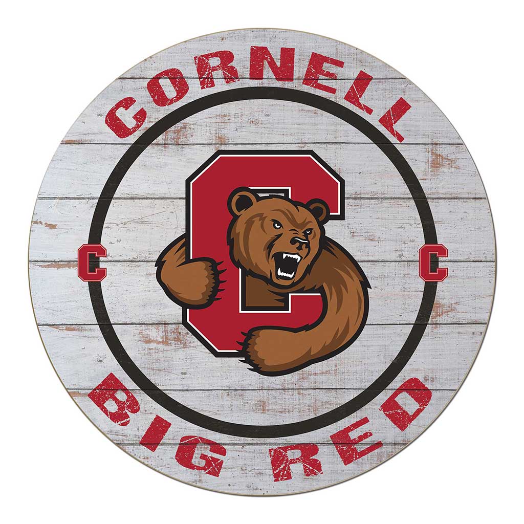 20x20 Weathered Helmet Sign Cornell Big Red