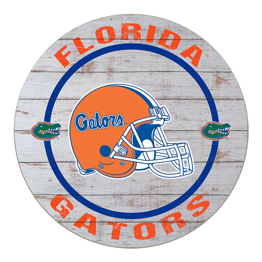 20x20 Weathered Helmet Sign Florida Gators
