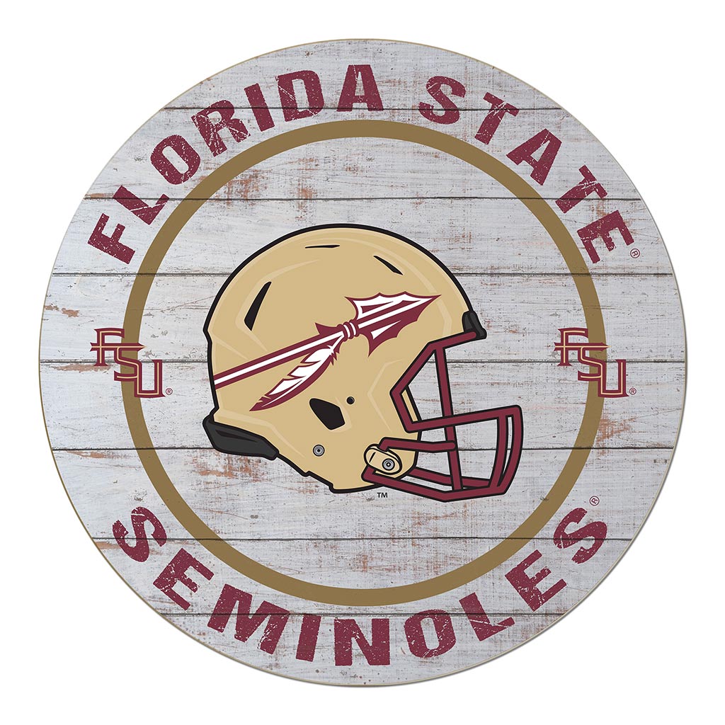 20x20 Weathered Helmet Sign Florida State Seminoles