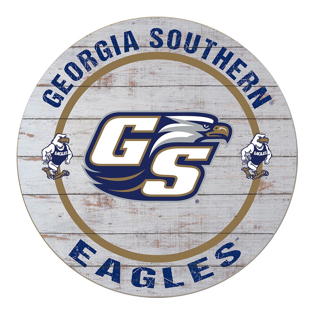 20x20 Weathered Helmet Sign Georgia Southern Eagles