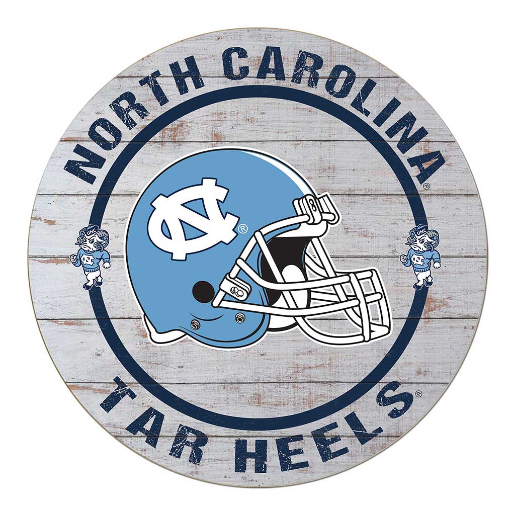 20x20 Weathered Helmet Sign North Carolina (Chapel Hill) Tar Heels