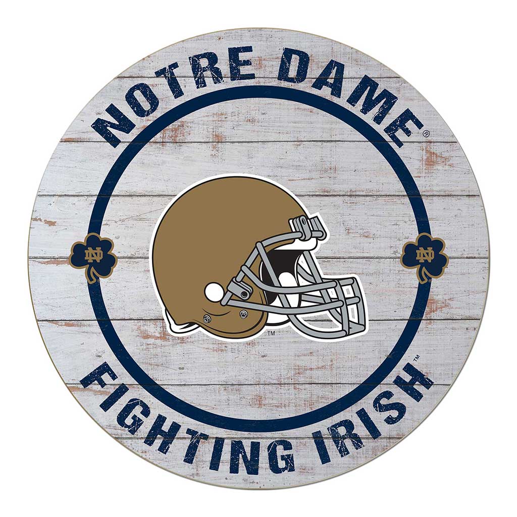 20x20 Weathered Helmet Sign Notre Dame Fighting Irish