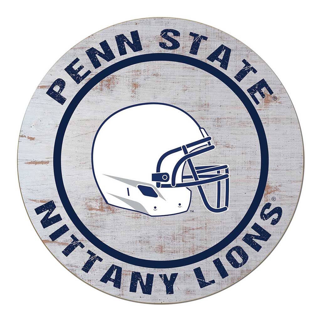 20x20 Weathered Helmet Sign Penn State Nittany Lions