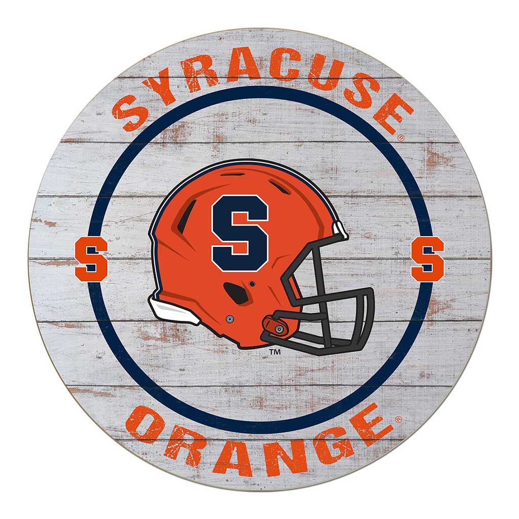 20x20 Weathered Helmet Sign Syracuse Orange
