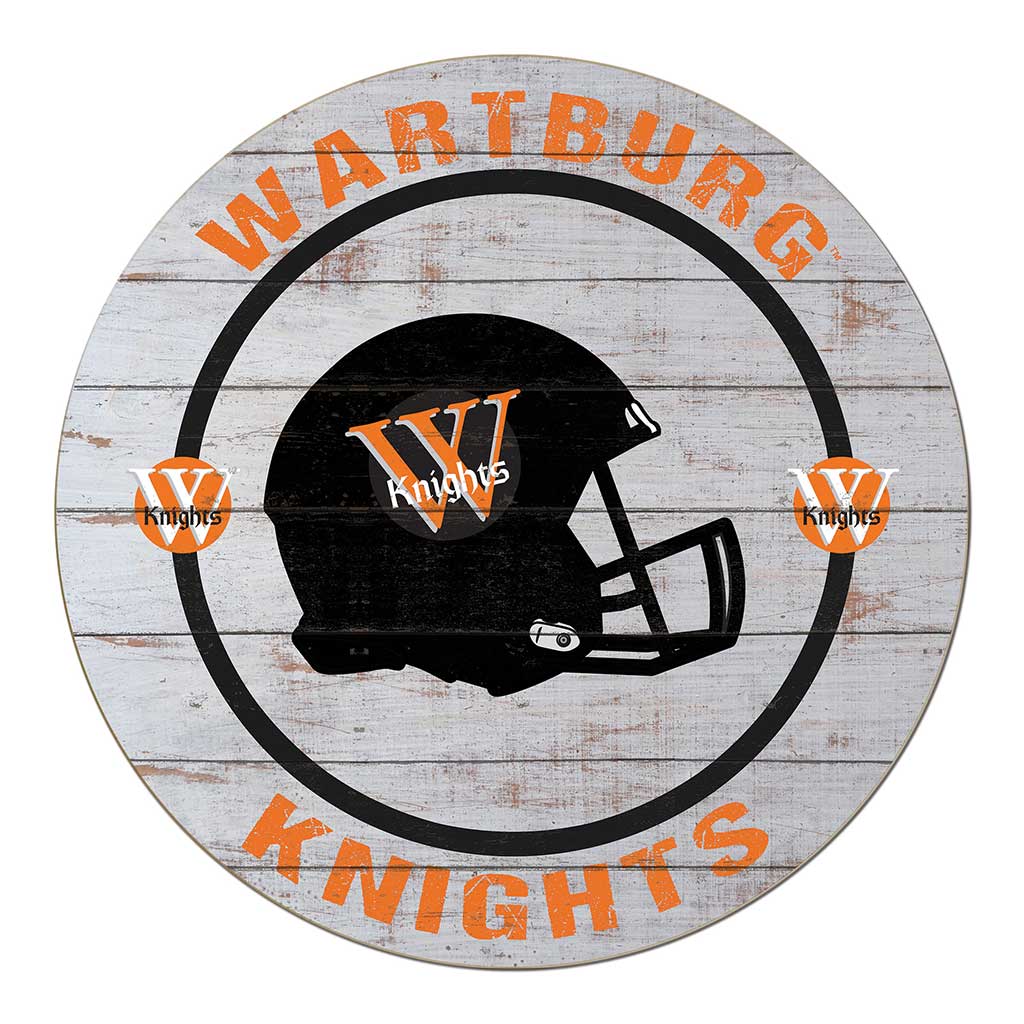 20x20 Weathered Helmet Sign Wartburg College Knights