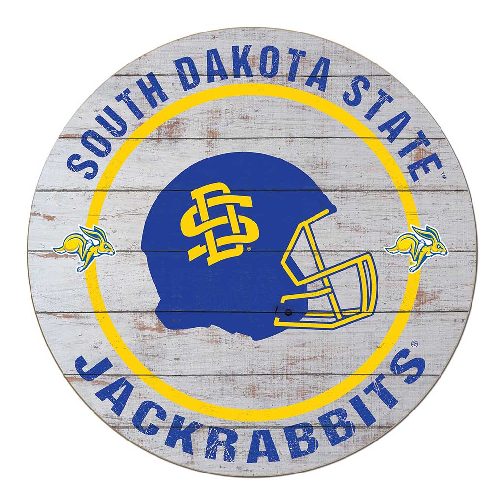 20x20 Weathered Helmet Sign South Dakota State University Jackrabbits