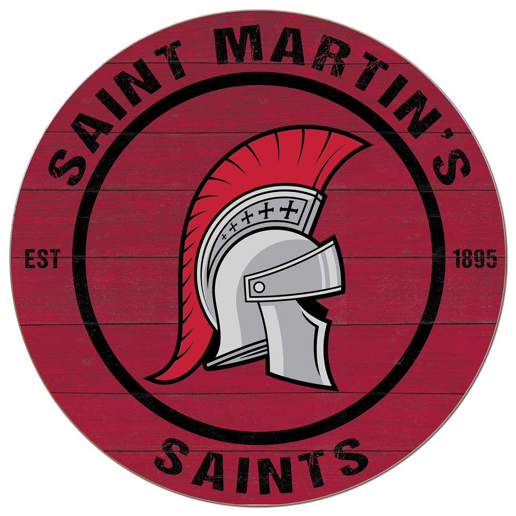 20x20 Weathered Colored Circle Saint Martin's University Saints