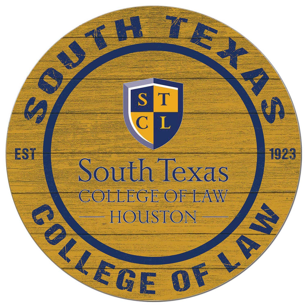 20x20 Weathered Colored Circle South Texas College of Law