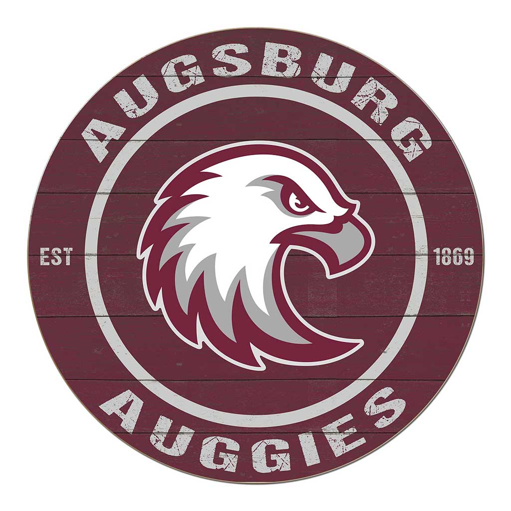 20x20 Weathered Colored Circle Augsburg College Auggies