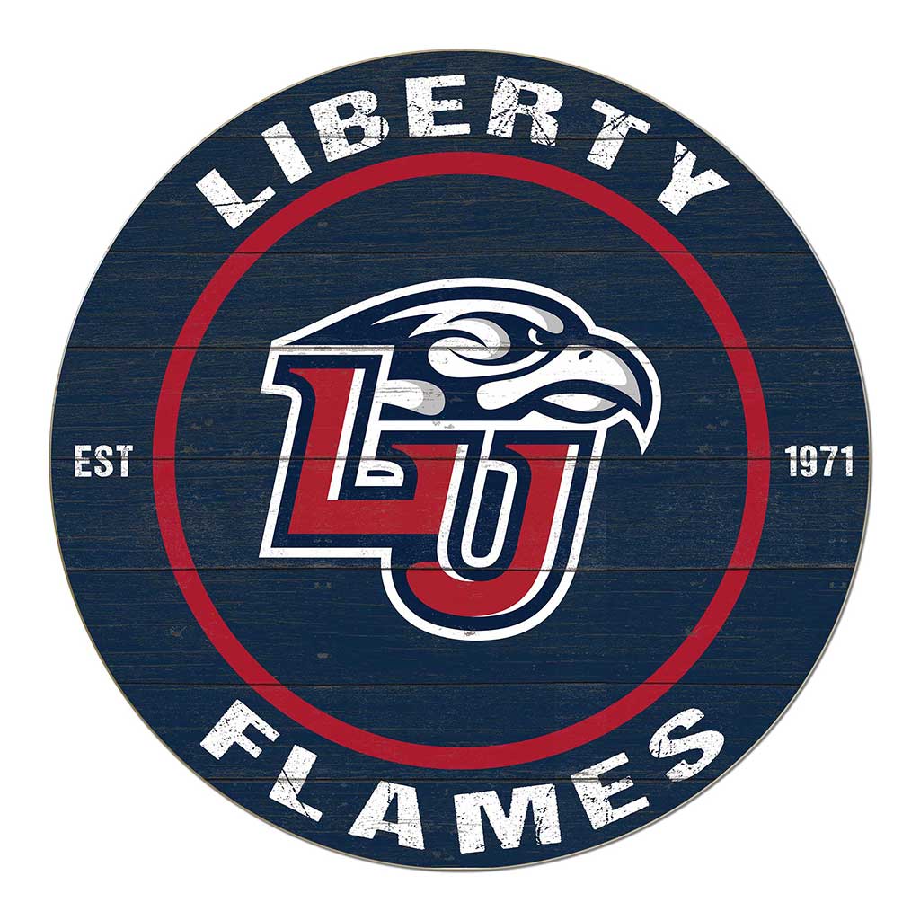 20x20 Weathered Colored Circle Liberty Flames