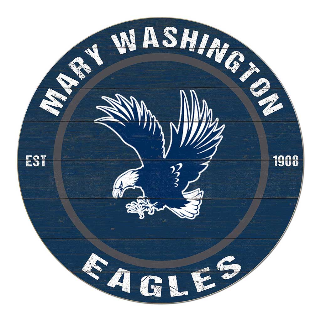 20x20 Weathered Colored Circle University of Mary Washington Eagles