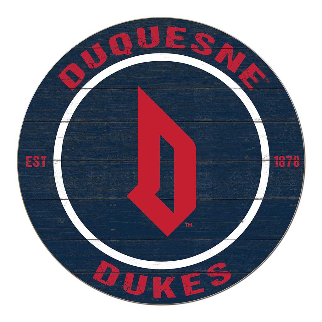 20x20 Weathered Colored Circle Duquesne Dukes