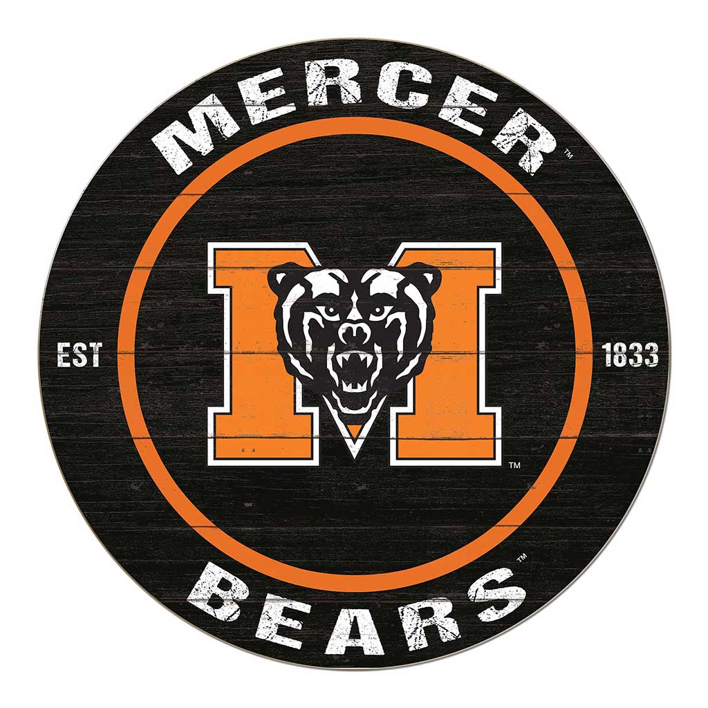 20x20 Weathered Colored Circle Mercer Bears