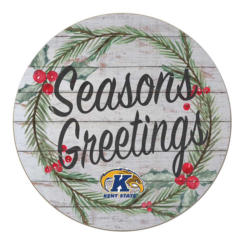 20x20 Weathered Seasons Greetings Kent State Golden Flashes
