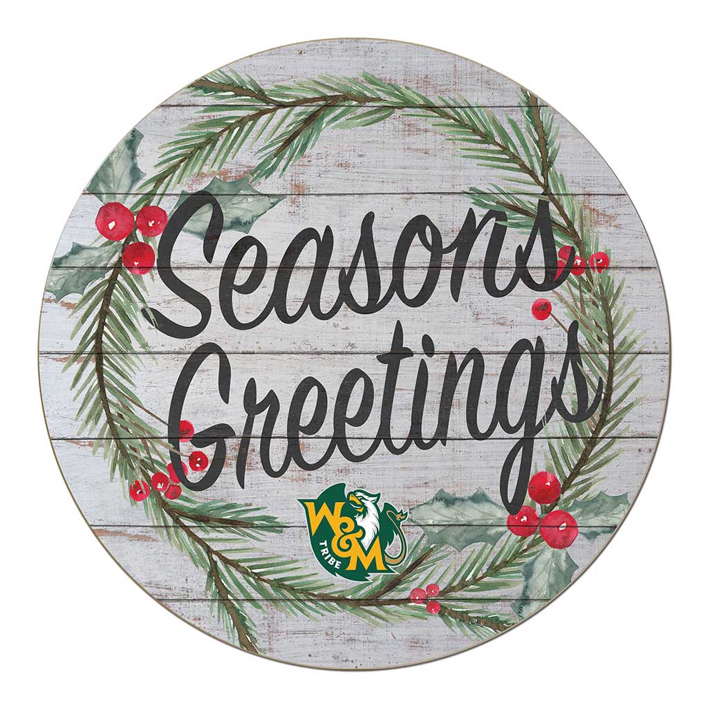 20x20 Weathered Seasons Greetings William and Mary Tribe