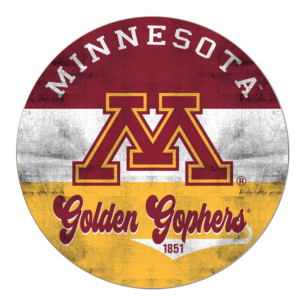 20x20 Circle Retro Multi Color Minnesota Golden Gophers