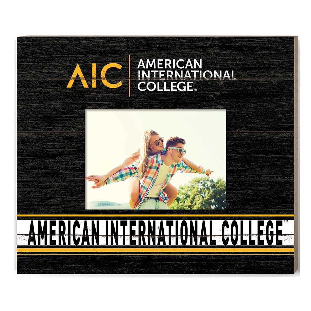 Team Spirit Color Scholastic Frame American International College Yellow Jackets