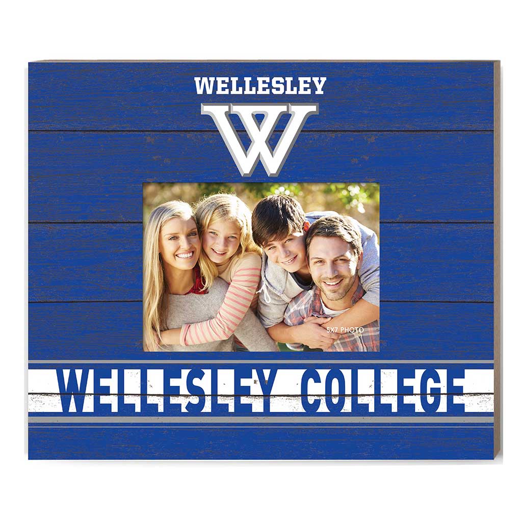 Team Spirit Color Scholastic Frame Wellesley College Blue
