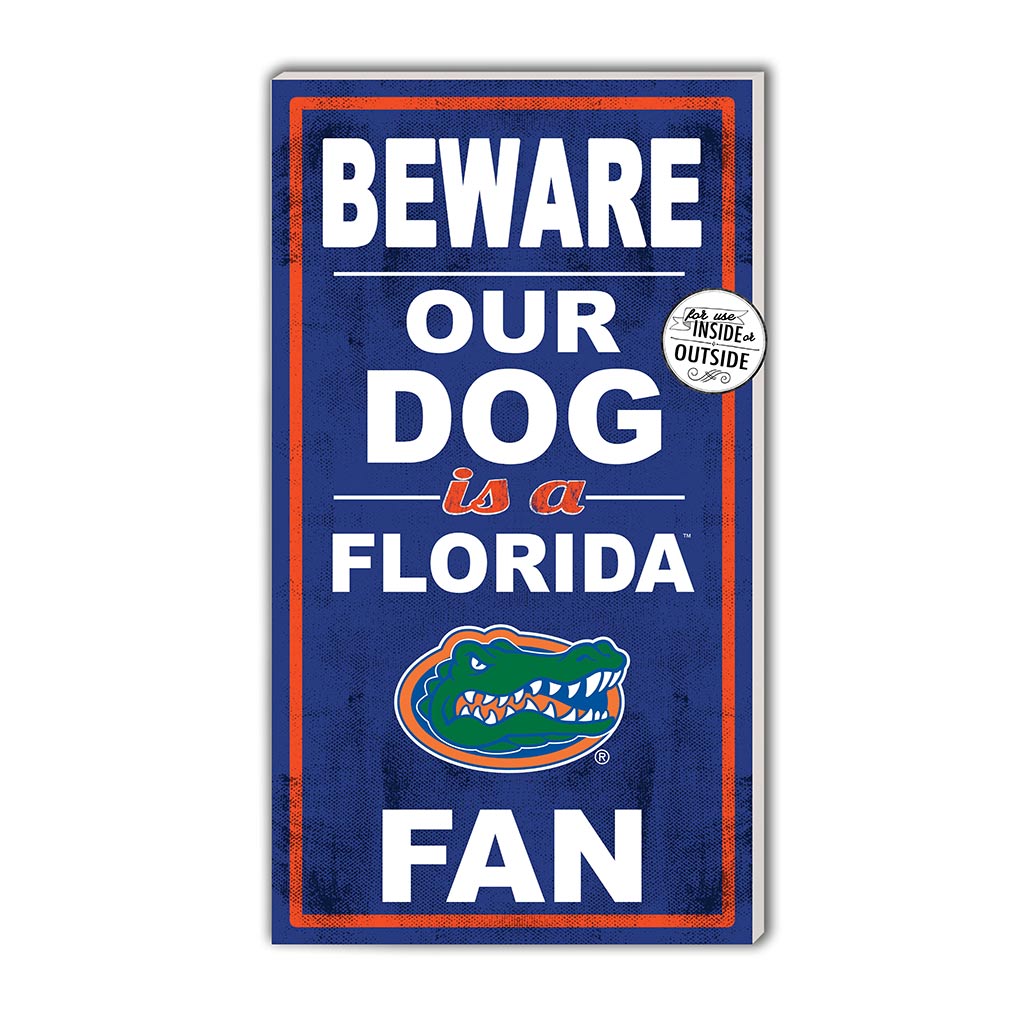 11x20 Indoor Outdoor Sign BEWARE of Dog Florida Gators