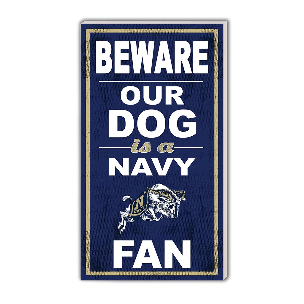 11x20 Indoor Outdoor Sign BEWARE of Dog Naval Academy