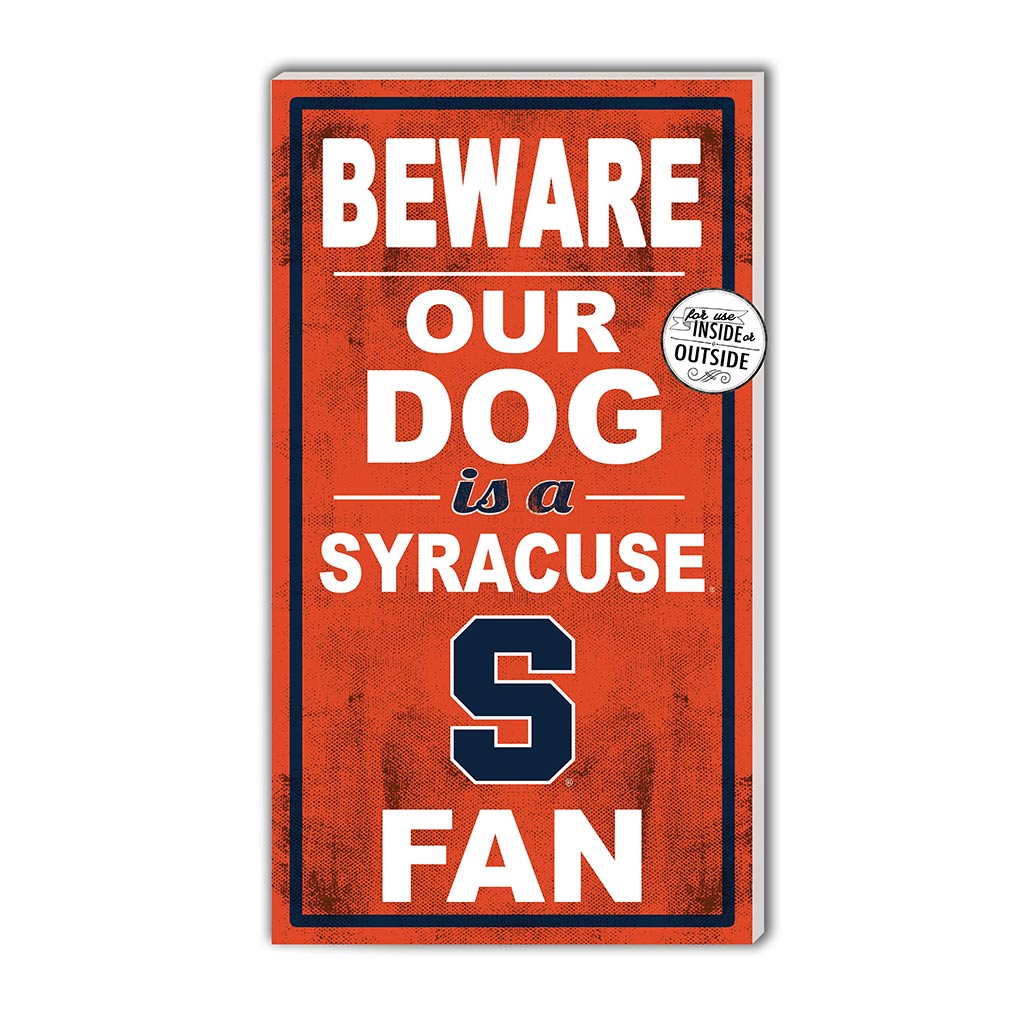 11x20 Indoor Outdoor Sign BEWARE of Dog Syracuse Orange
