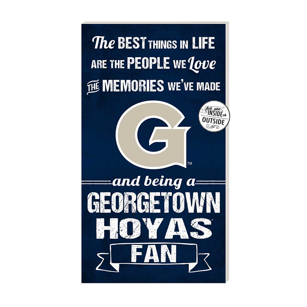 11x20 Indoor Outdoor Sign The Best Things Georgetown Hoyas