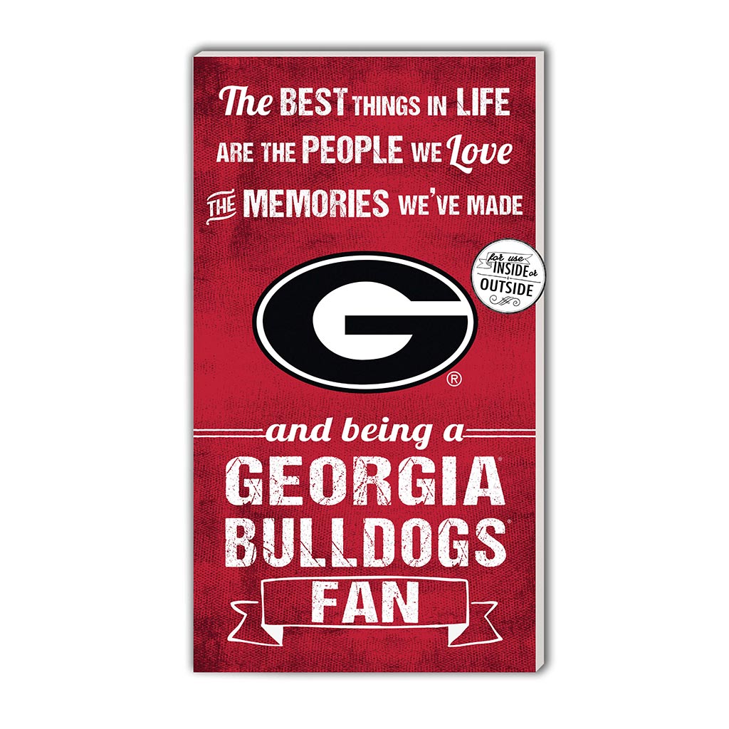 11x20 Indoor Outdoor Sign The Best Things Georgia Bulldogs