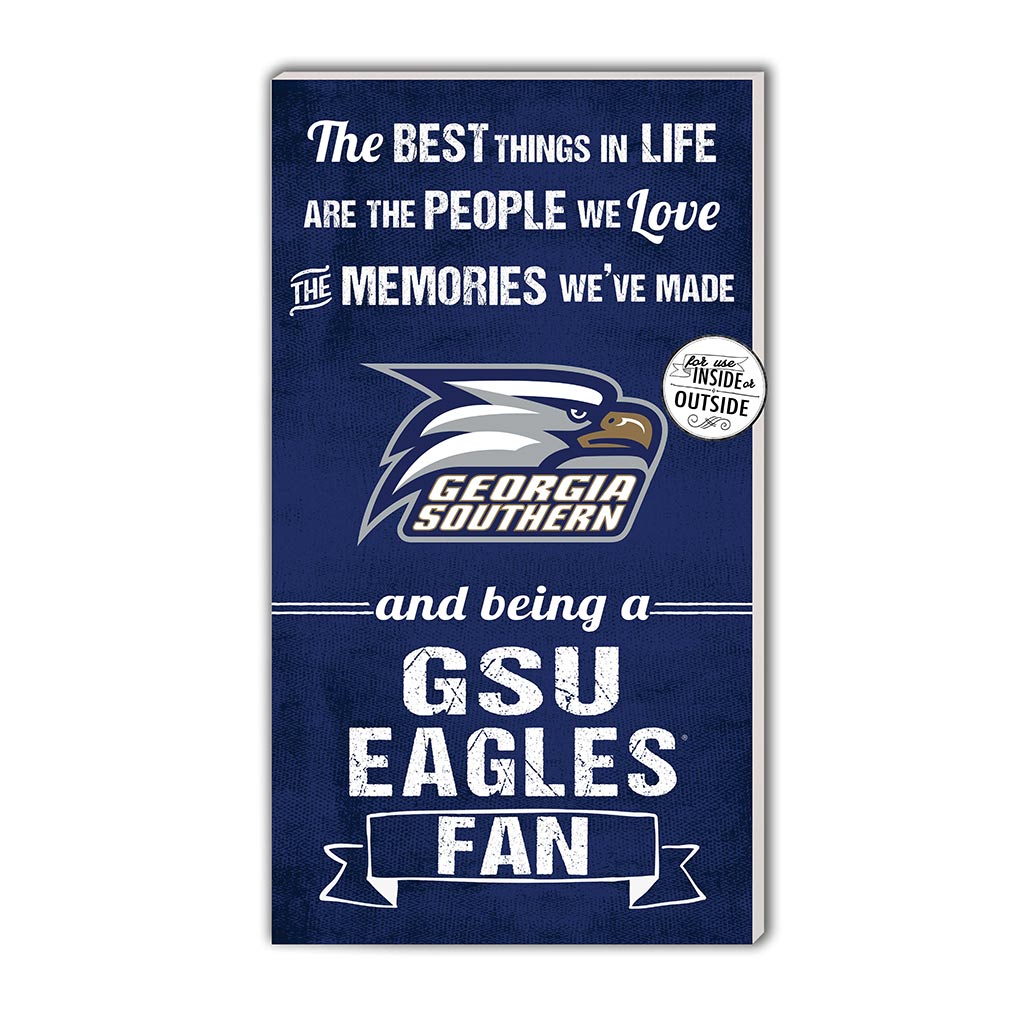 11x20 Indoor Outdoor Sign The Best Things Georgia Southern Eagles