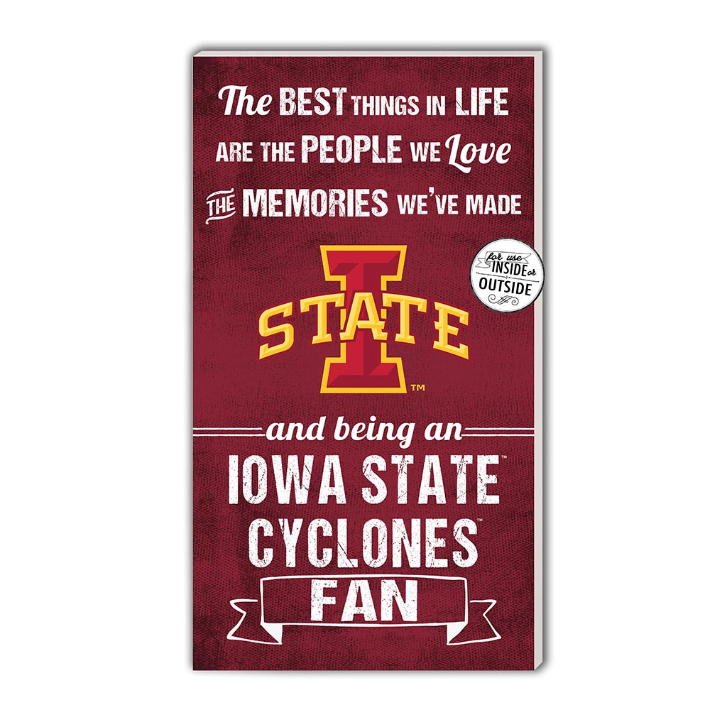 11x20 Indoor Outdoor Sign The Best Things Iowa State Cyclones