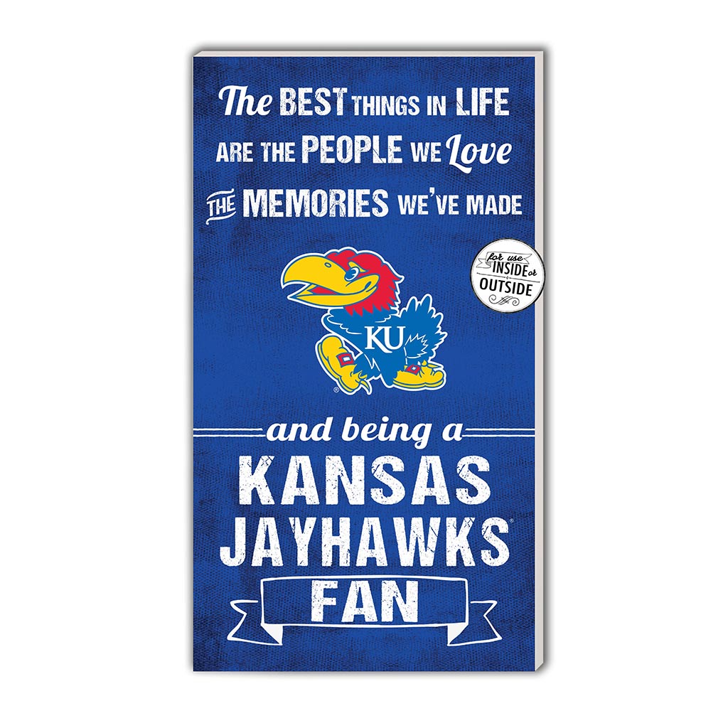 11x20 Indoor Outdoor Sign The Best Things Kansas Jayhawks