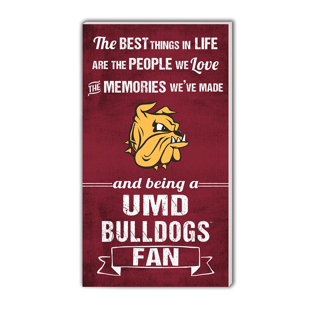 11x20 Indoor Outdoor Sign The Best Things Minnesota (Duluth) Bulldogs