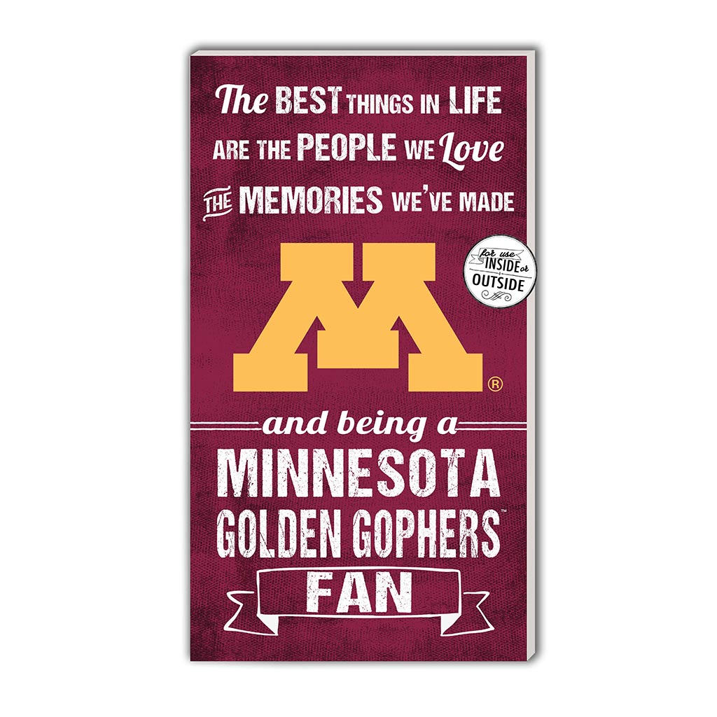 11x20 Indoor Outdoor Sign The Best Things Minnesota Golden Gophers
