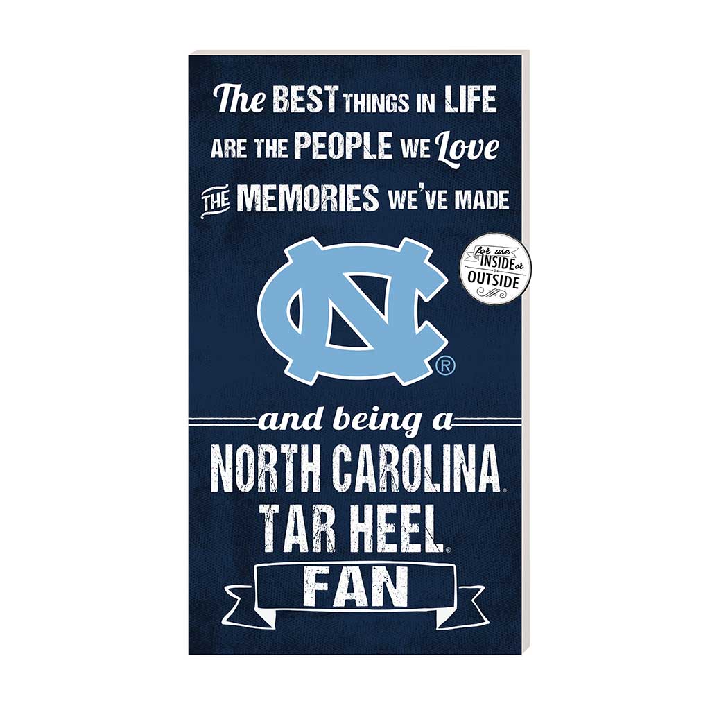 11x20 Indoor Outdoor Sign The Best Things North Carolina (Chapel Hill) Tar Heels
