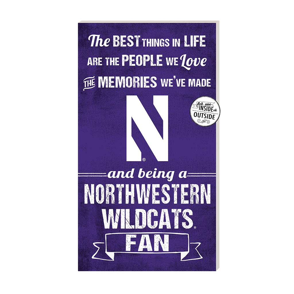 11x20 Indoor Outdoor Sign The Best Things Northwestern Wildcats