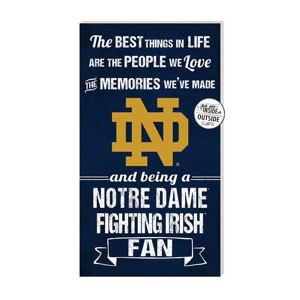 11x20 Indoor Outdoor Sign The Best Things Notre Dame Fighting Irish