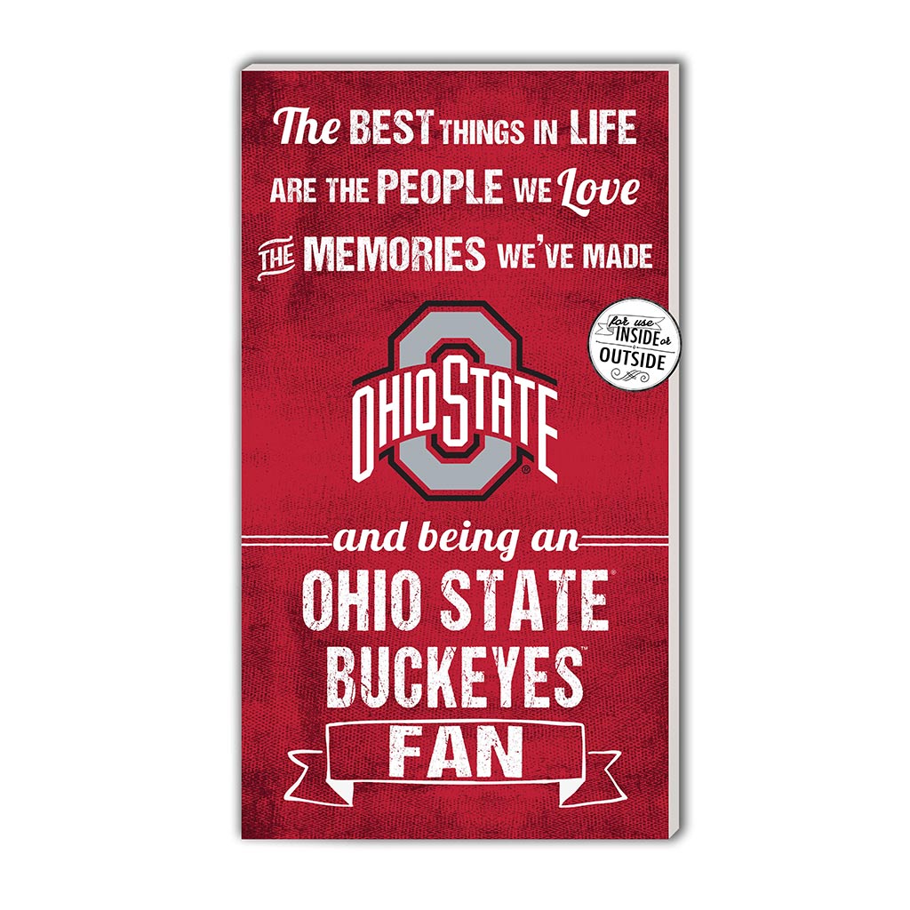 11x20 Indoor Outdoor Sign The Best Things Ohio State Buckeyes