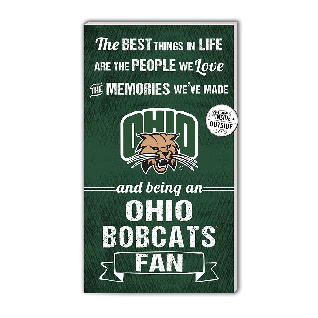 11x20 Indoor Outdoor Sign The Best Things Ohio Univ Bobcats