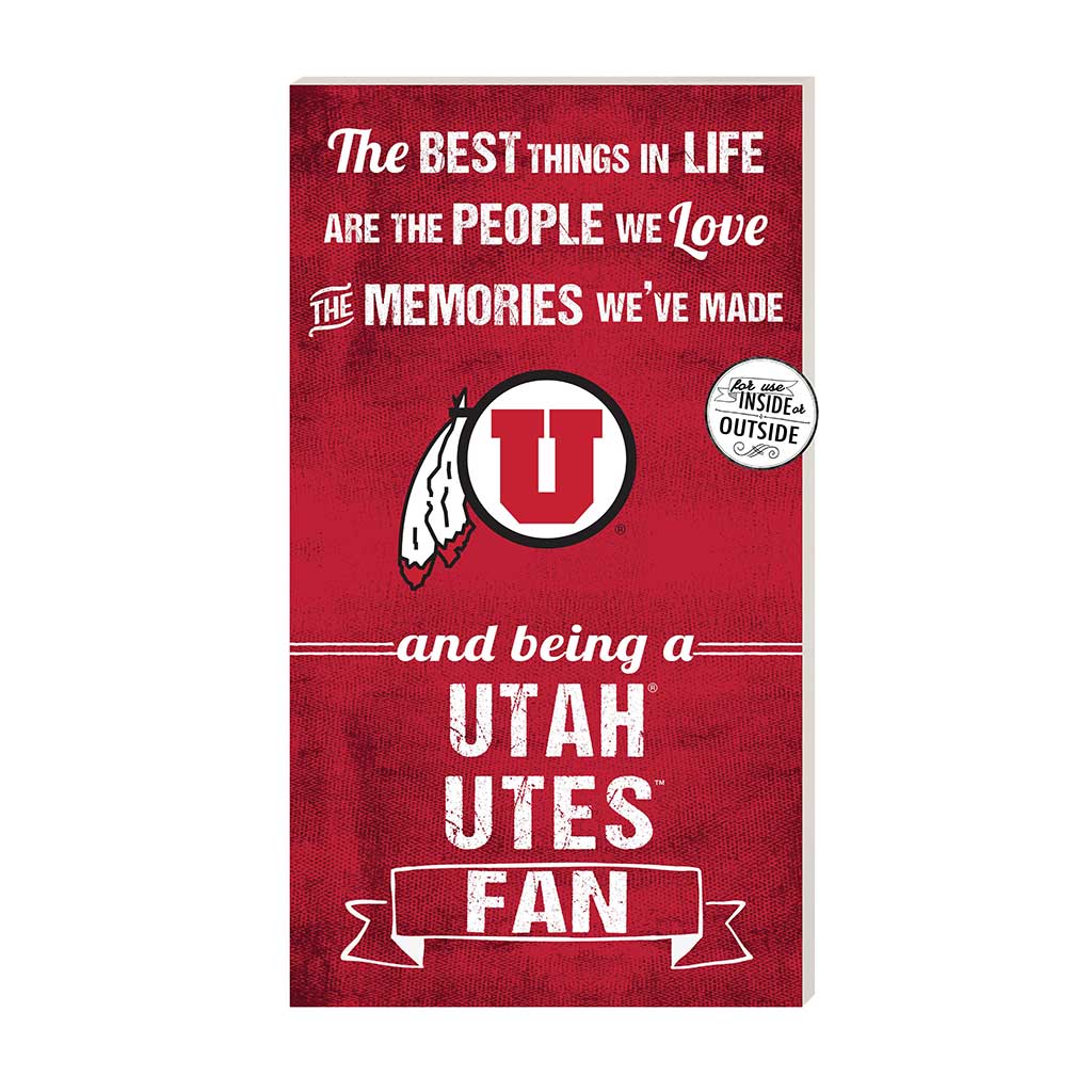 11x20 Indoor Outdoor Sign The Best Things Utah Running Utes